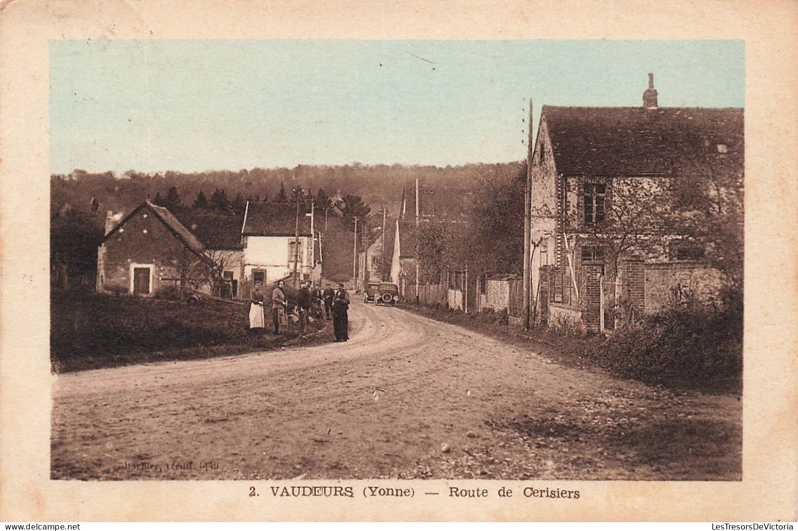 FRANCE - Vaudeurs - Route De Cerisiers - Carte Postale Ancienne - Otros & Sin Clasificación