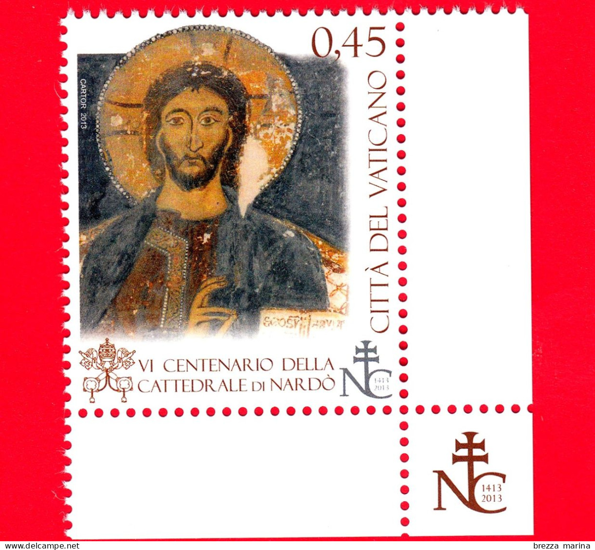 Nuovo - VATICANO - 2013 - Cattedrale Di Santa Maria Di Nardò - Cristo Pantocràtor - 0,45 € - Unused Stamps