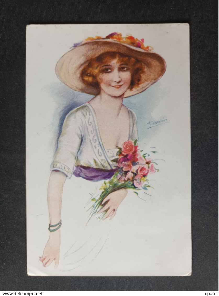 Femme Au Chapeau - Mode été - Illustré Par S. Meunier / N°5 Série 35 Rieuse De Paris - Meunier, S.