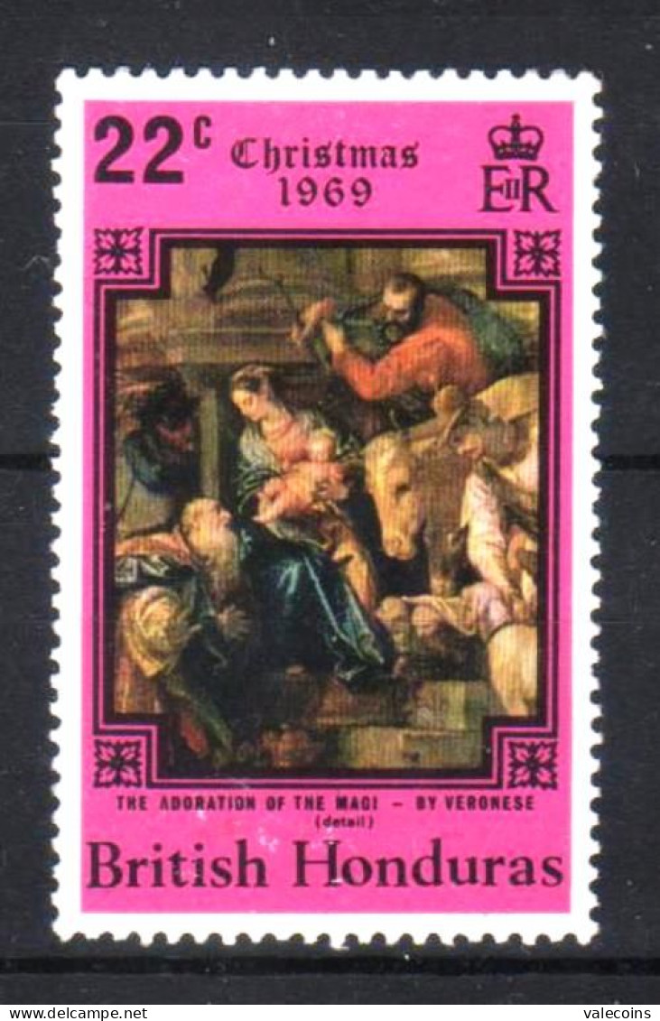 HONDURAS BRITANNICO BRITISH HONDURAS - 1969 - Christmas_22c - MNH Stamp          MyRef:L - British Honduras (...-1970)