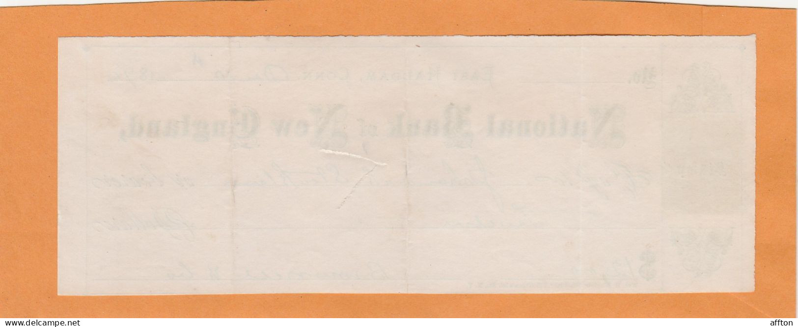 United States Old Check Cheques - Schecks  Und Reiseschecks