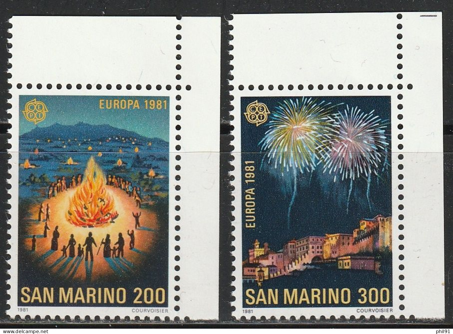 SAINT MARIN     Europa 1981   N° Y&T  1024 Et 1025  ** - Neufs