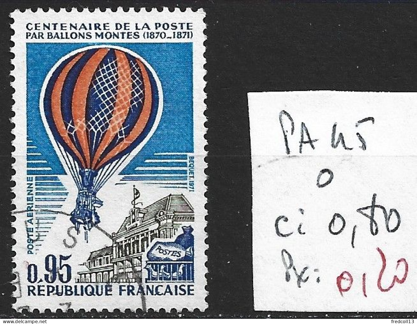 FRANCE PA 45 Oblitéré Côte 0.80 € - 1960-.... Used