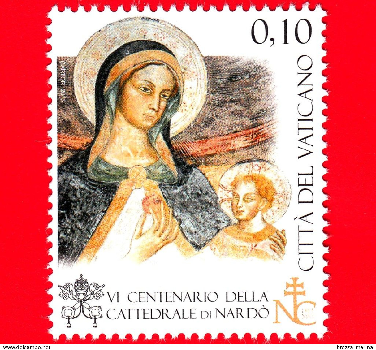 Nuovo - VATICANO - 2013 - Cattedrale Di Santa Maria Di Nardò - Madonna Della Sanità - 0,10 € - Neufs