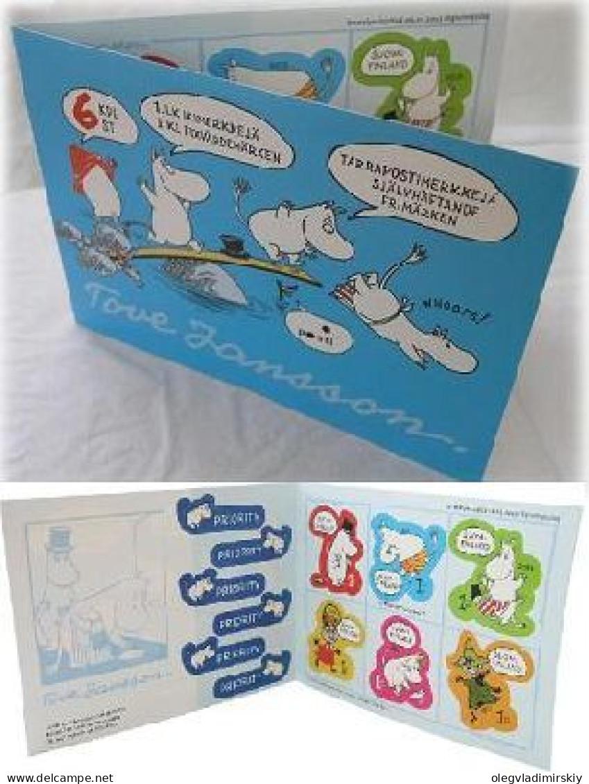 Finland Finnland Finlande 2013 Moomin Troll Favorites Set Of 6 Stamps In Booklet MNH - Booklets