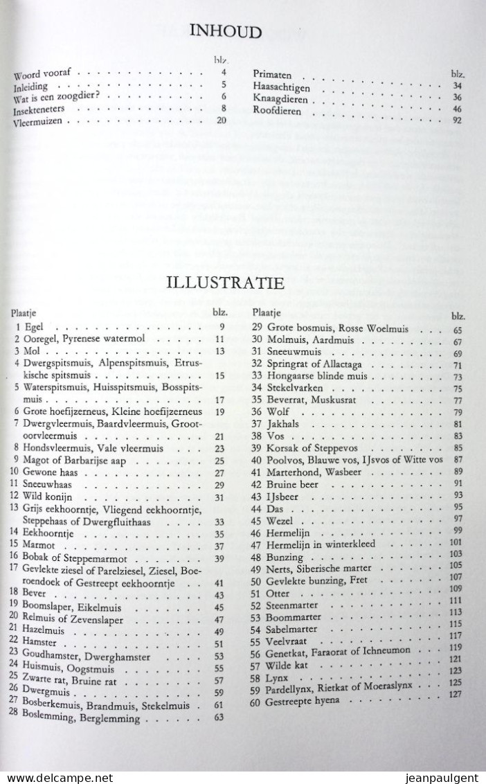 Dieter Burckhardt - Zoogdieren Uit Europa, Delen 1 En 2 - Geographie