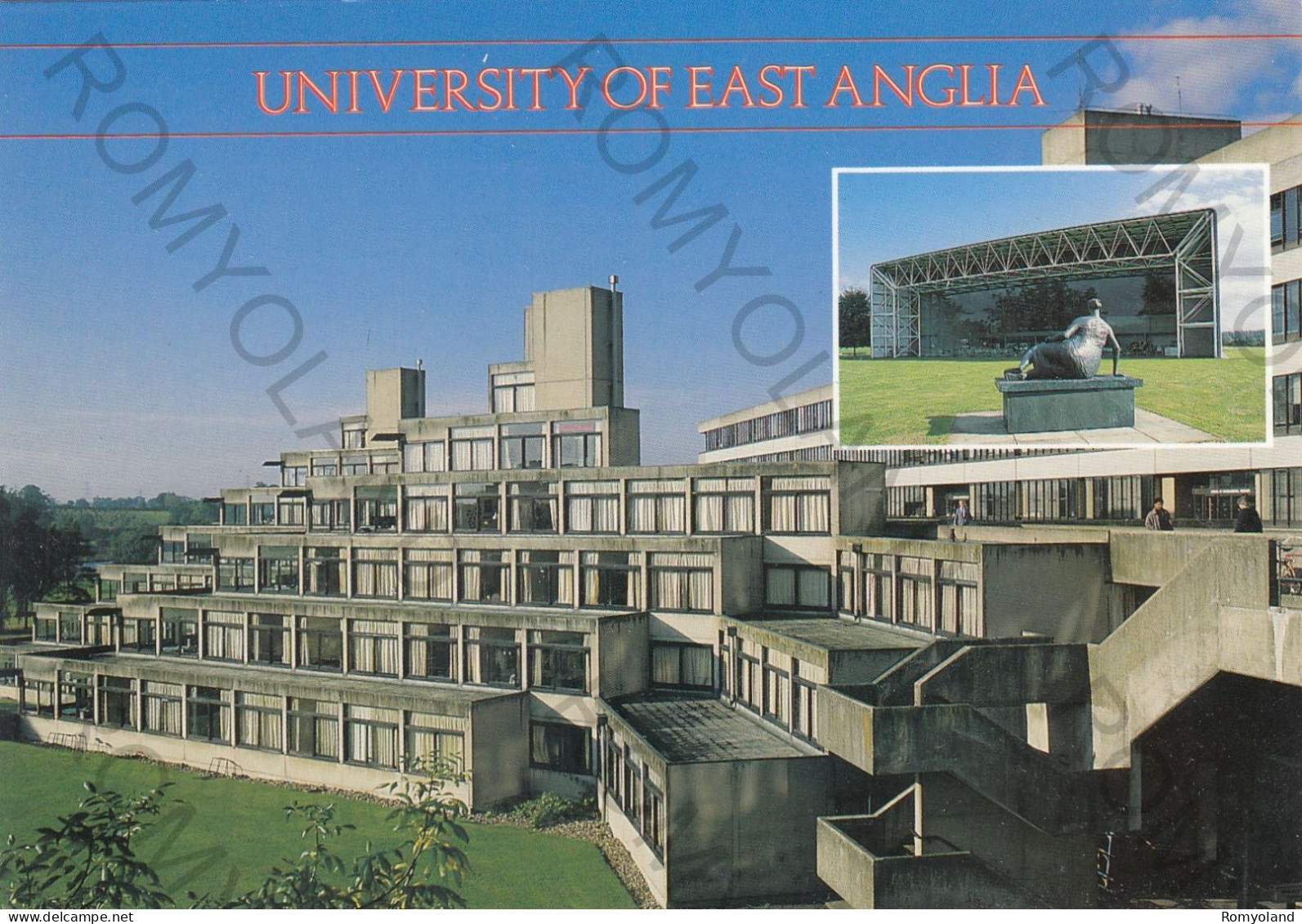 CARTOLINA  NORWICH,NORFOLK,INGHILTERRA,REGNO UNITO-UNIVERSITY OF EAST ANGLIA-STUDENT RESIDENCES U.E.A.-NON VIAGGIATA - Norwich