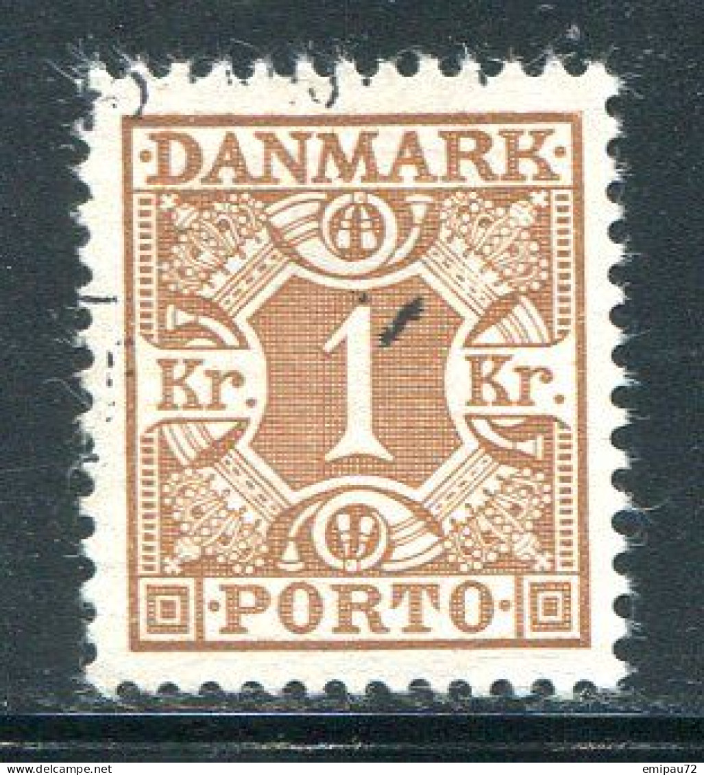 DANEMARK- Timbre Taxe Y&T N°33- Oblitéré - Portomarken