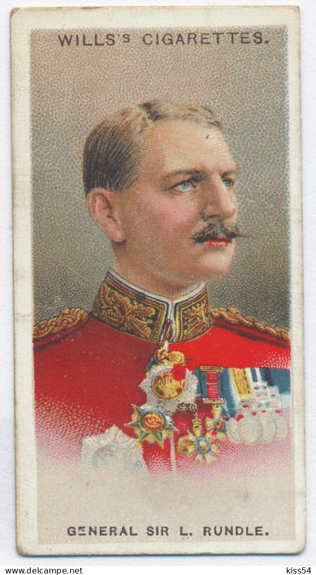 CT 6 - 24 UNITED KINGDOM, Gen. Sir Leslie Rundle, Allied Army Leader - Old Wills's Cigarettes - 68/35 Mm - Wills