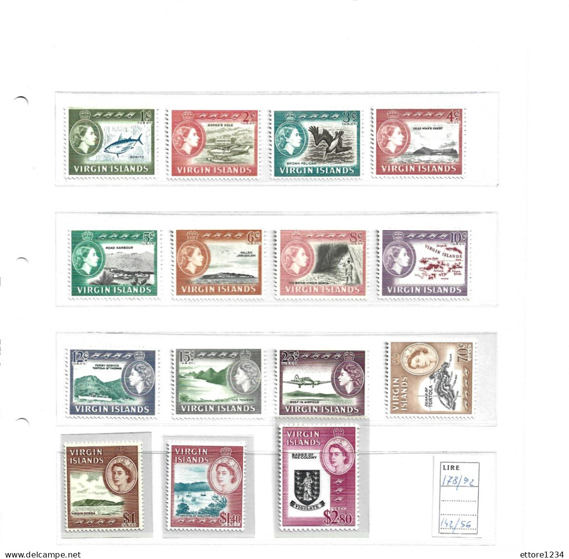 British Vigin Island   Mnh** - British Virgin Islands