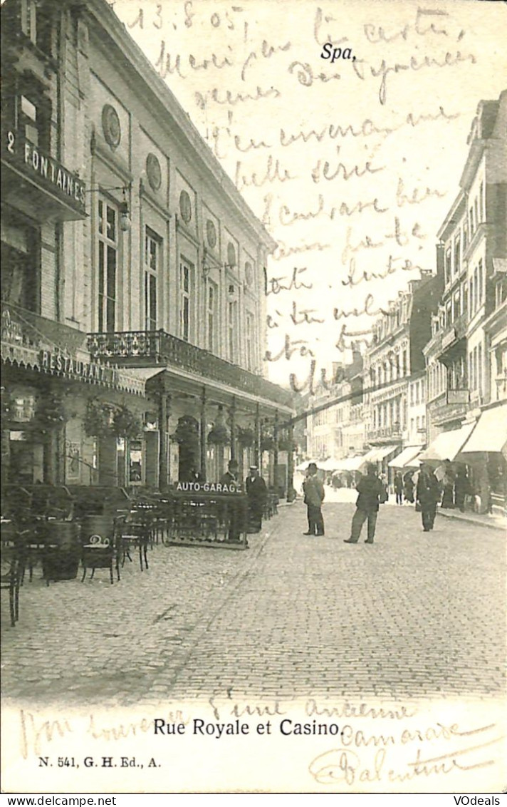 Belgique - Liège - Spa - Rue Royale Et Casino - Spa