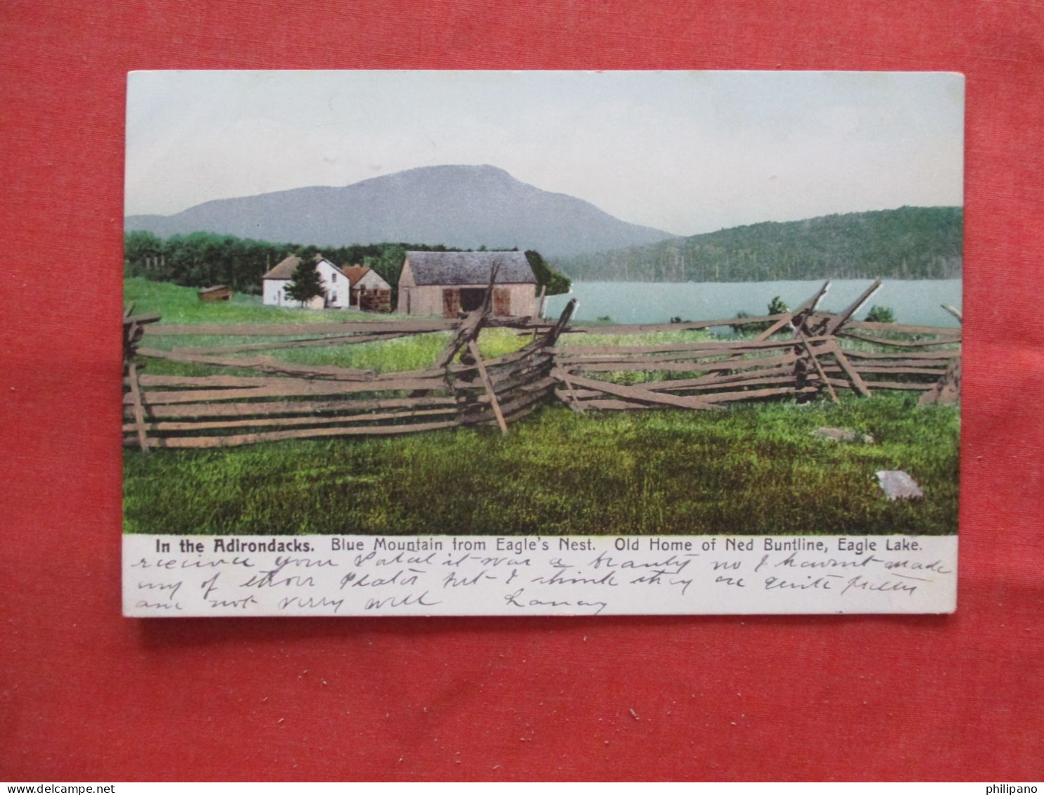 Blue Mountain From Eagle's Nest  Eagle Lake Home. Ned Butline      Adirondack  New York > Adirondack Ref 6298 - Adirondack