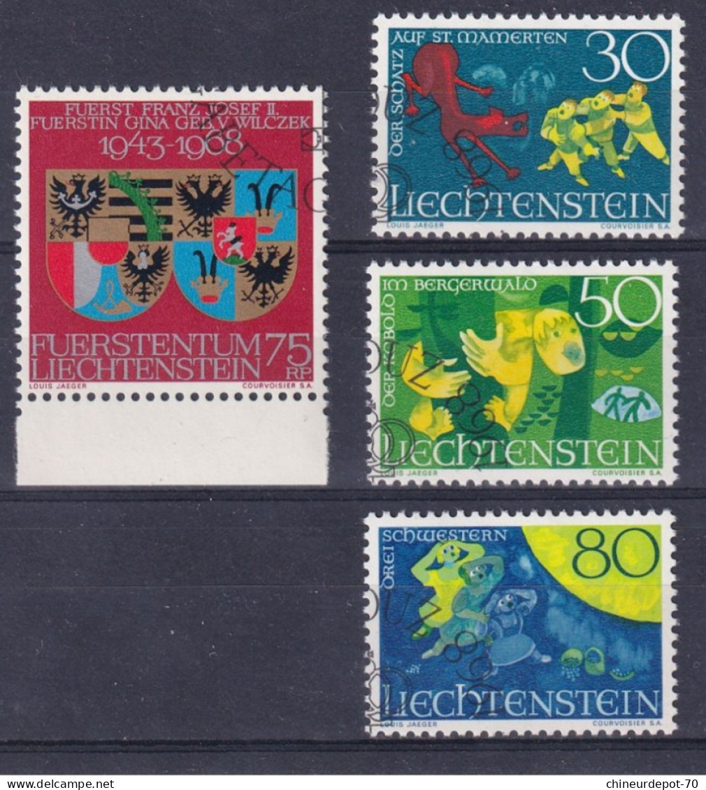 Liechtenstein 1968 Oblitérés - Gebruikt