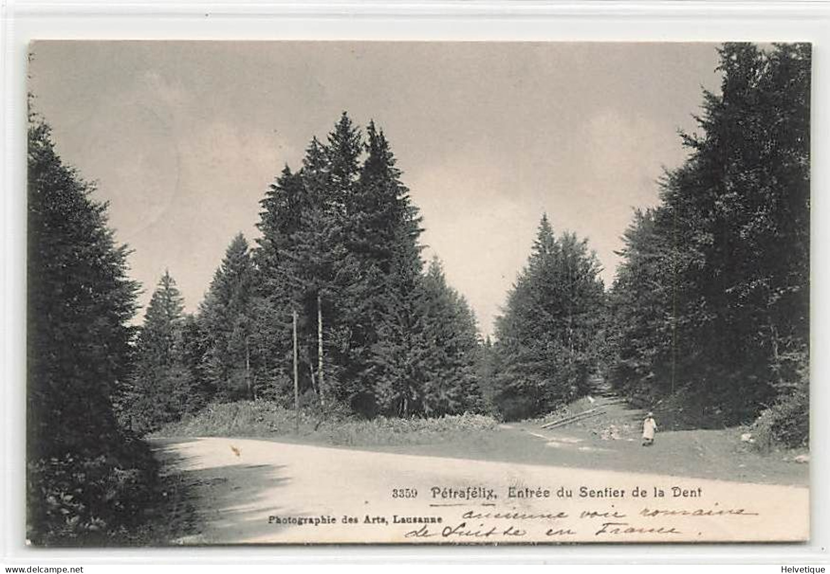 Pétrafélix Entrée Du Sentier De La Dent 1907 Le Pont Vallée De Joux - Lac De Joux