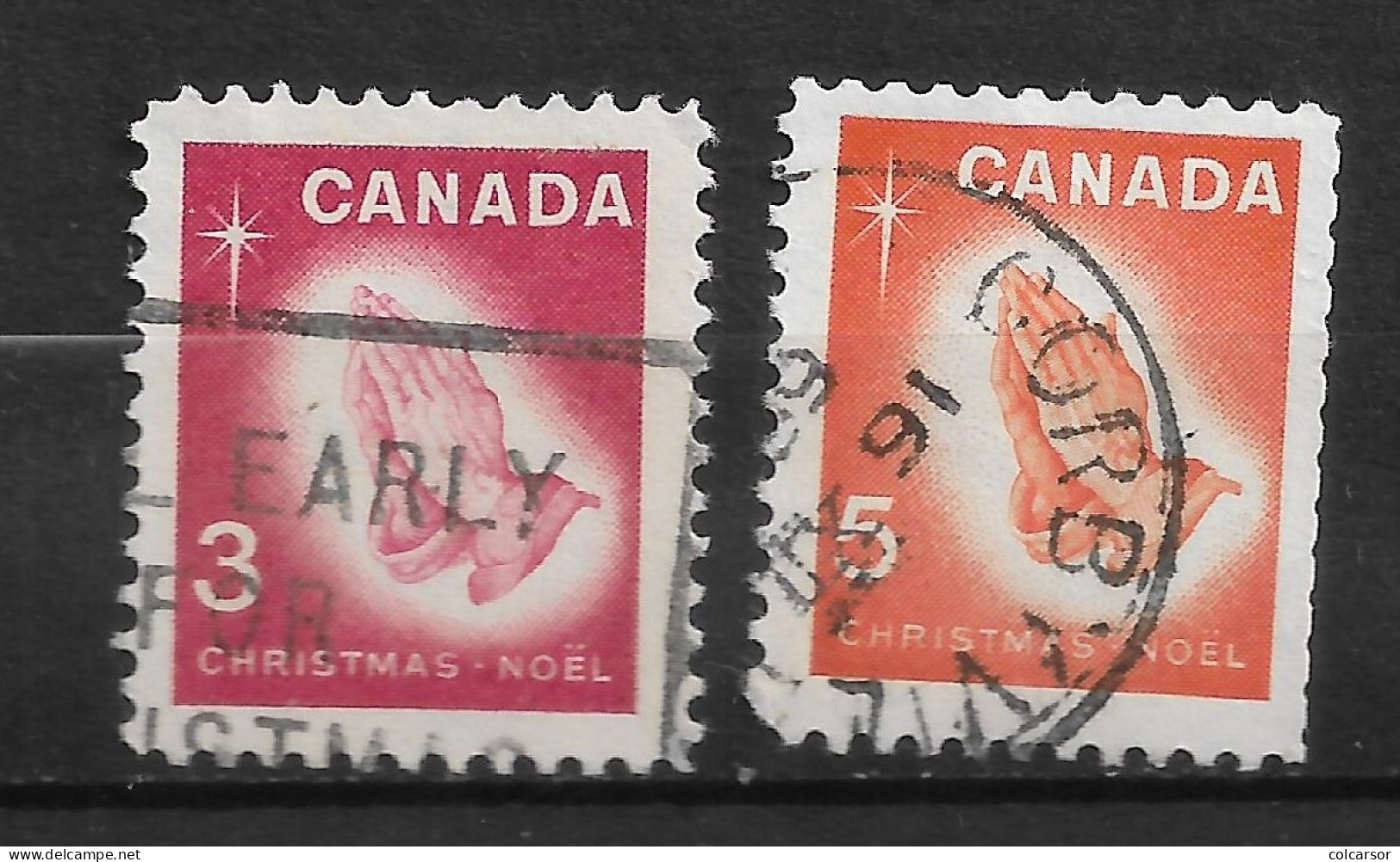 CANADA  N°   375/76  " NOËL " - Gebraucht