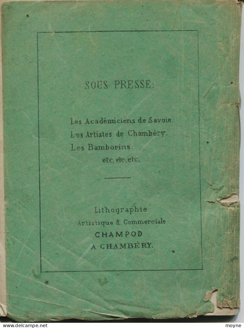 SAVOIE - LE PANTHEON CHAMBERIEN - LES CHEVALIERS TIREURS - Par ANTONY DESSAIX -  Chambéry ,  Lithographe - Rhône-Alpes