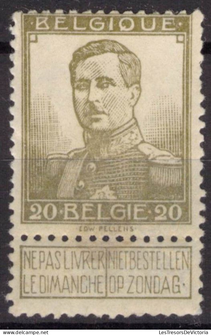 Timbre - Belgique - 1912 - COB 112**MNH - Petite Tache Sur La Gomme - Cote 60 - 1912 Pellens