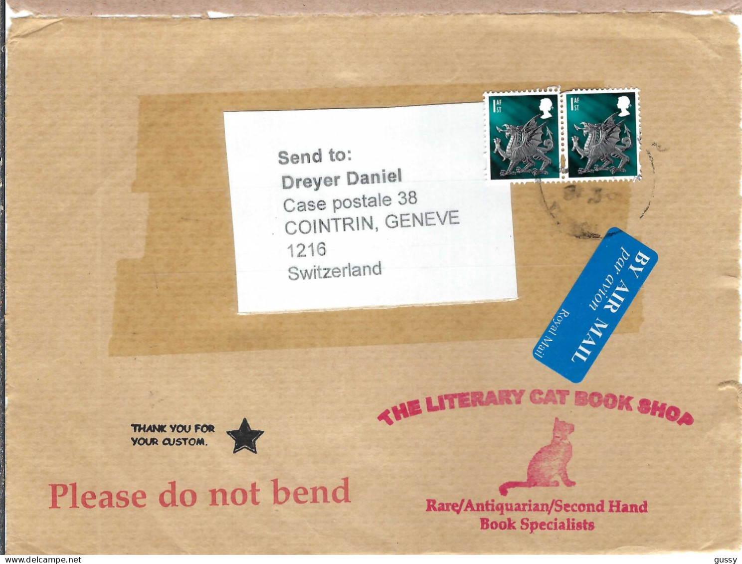 GRANDE BRETAGNE Ca.2000: DDL De LSC P.A. Pour GENEVE (Suisse) - Storia Postale