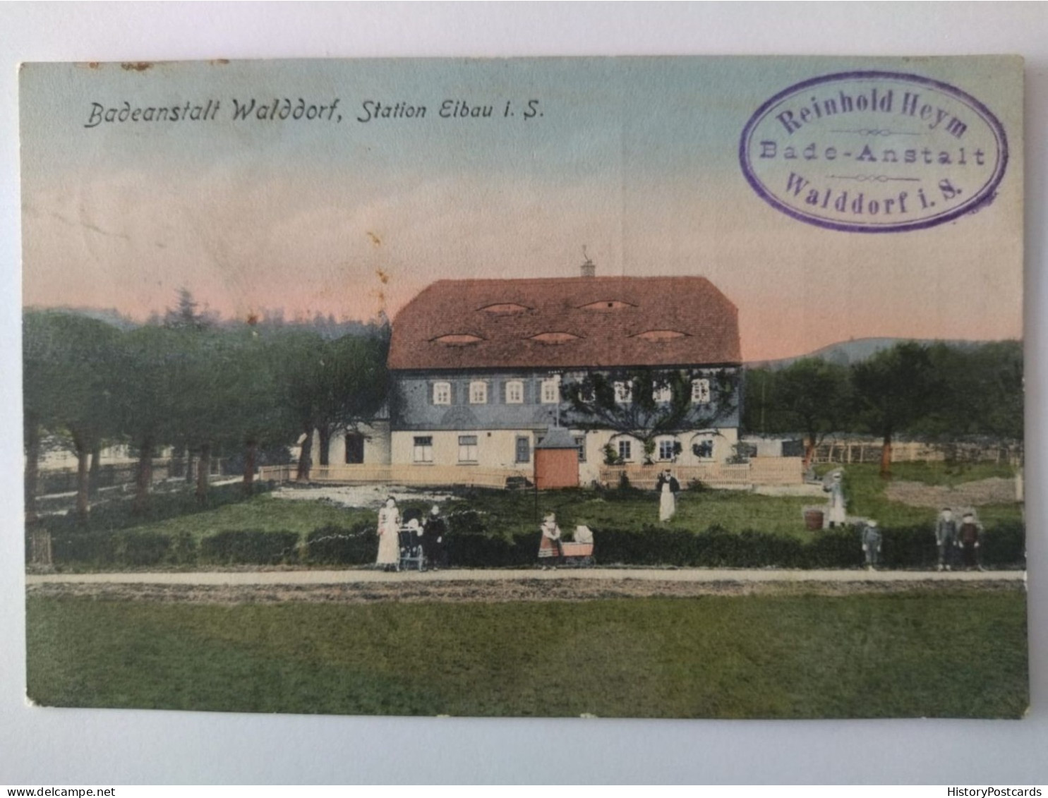 Badeanstalt Walddorf, Station Eibau I. Sachsen, 1907 - Goerlitz