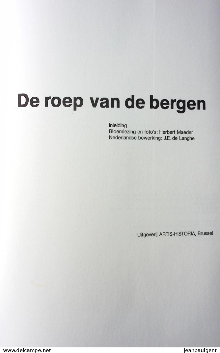 Herbert Maeder - De Roep Van De Bergen - Geografía