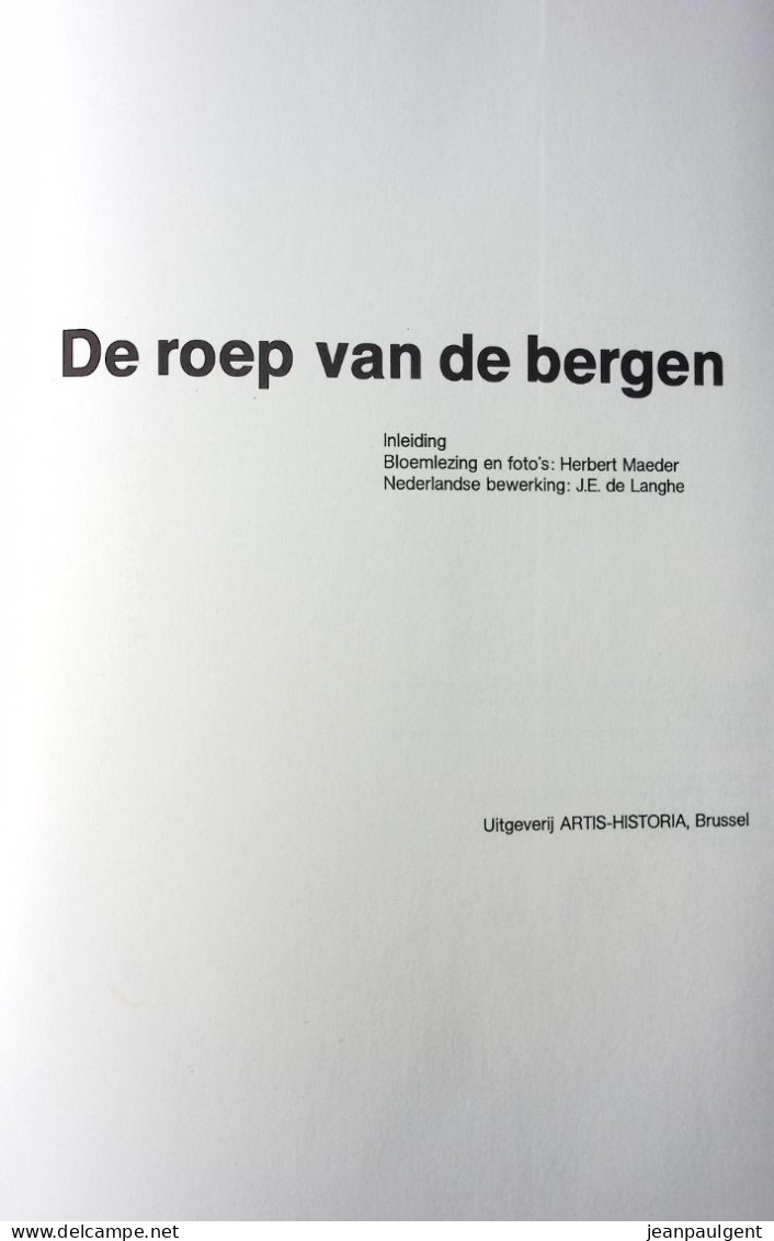 Herbert Maeder - De Roep Van De Bergen - Géographie