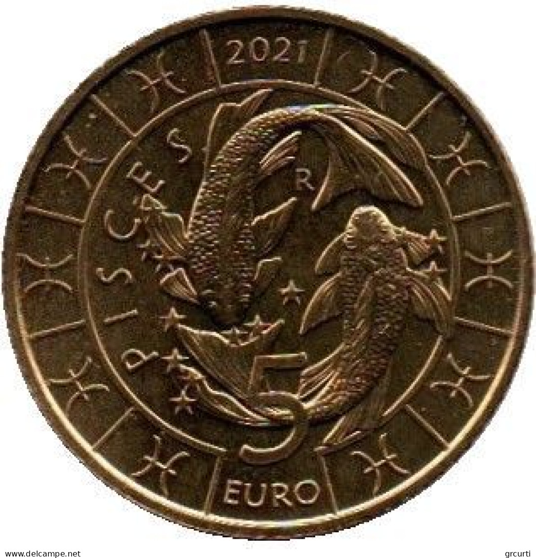 San Marino - 5 Euro 2019÷2021 - Segni dello zodiaco - 12 monete