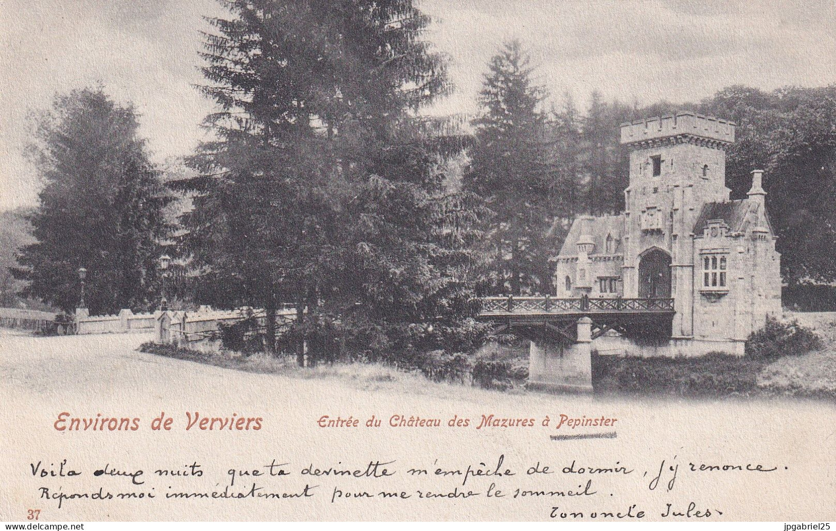 Pepinster Entree Du Chateau Des Mazures - Pepinster