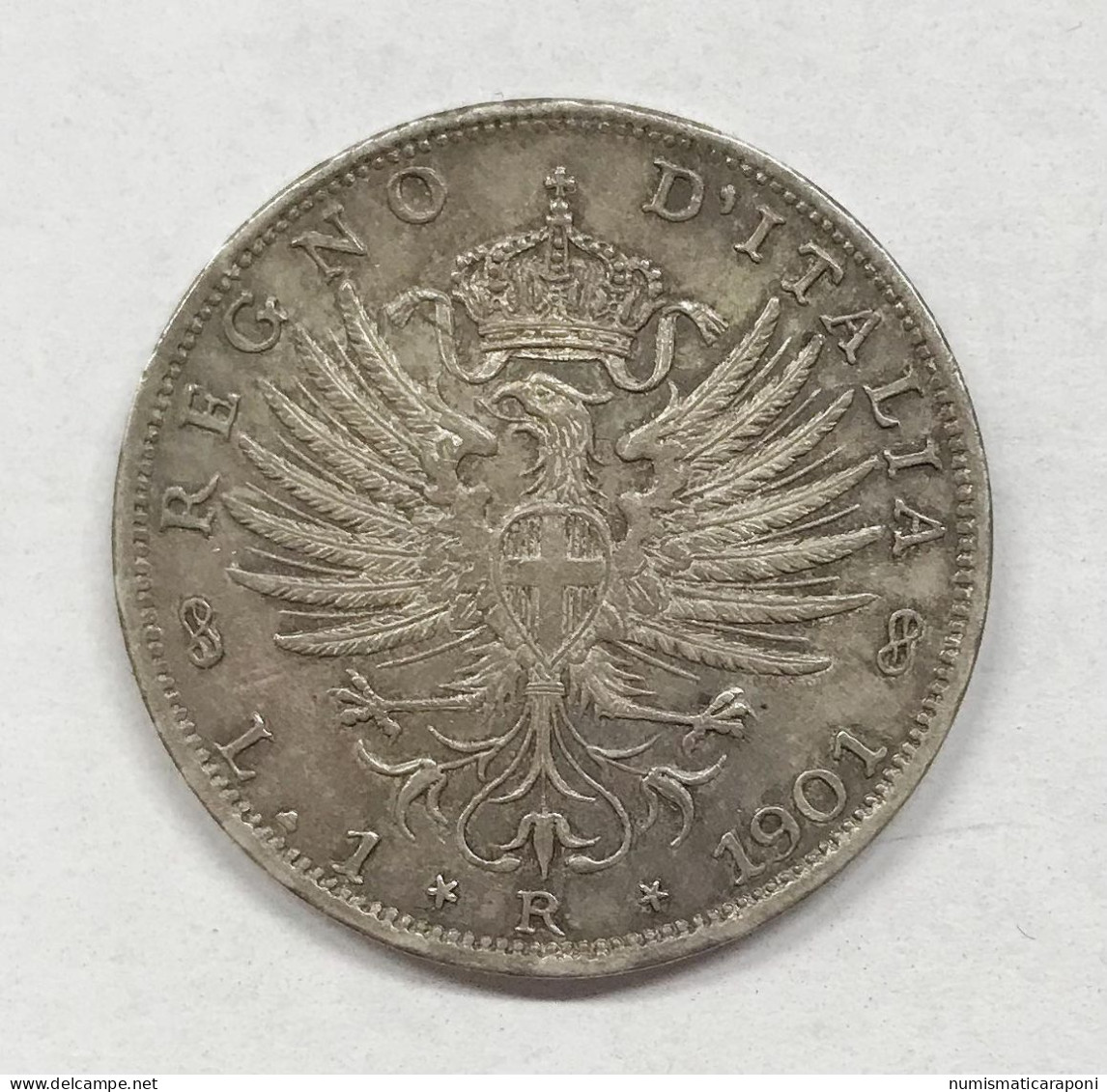 Vitt. Em. III° Re D'italia 1900-1943 1 Lira 1901 Gig.127 N.C. Spl+/q.fdc Bellissima Patina  E.1309 - 1900-1946 : Victor Emmanuel III & Umberto II