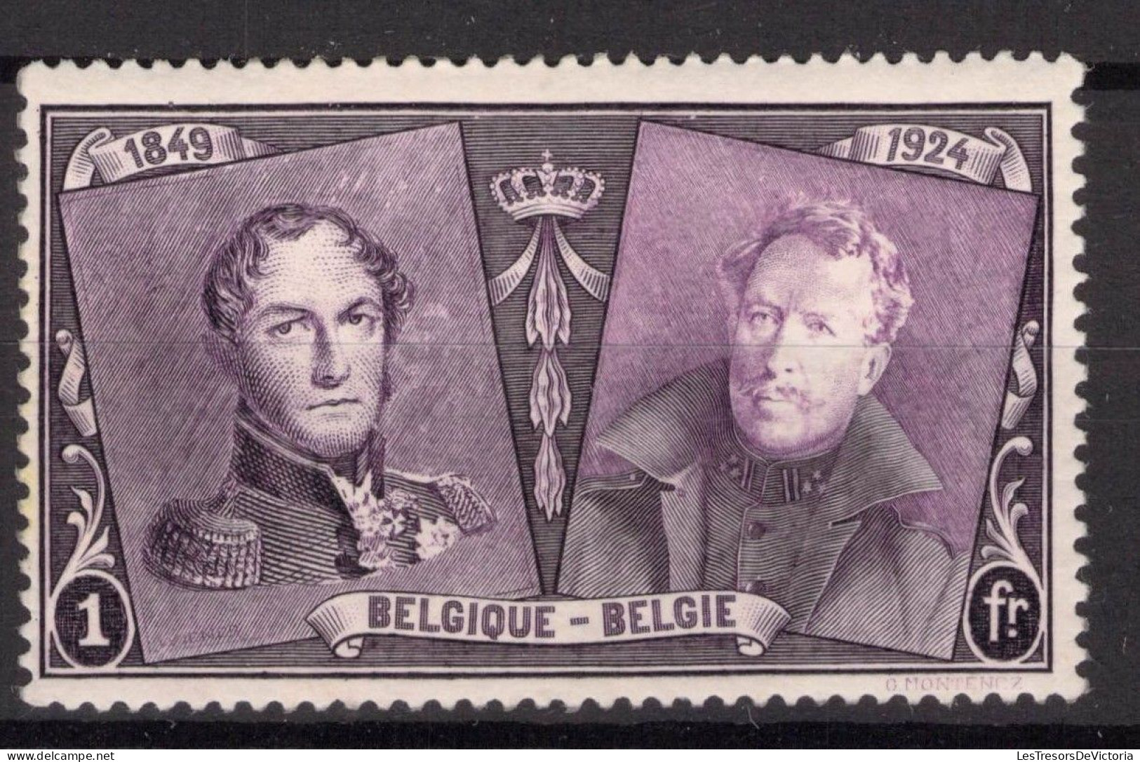 Timbre - 1925 - Belgique - COB 230**MNH - Série Dite" 75è Anniversaire" - Cote 40 - Unused Stamps