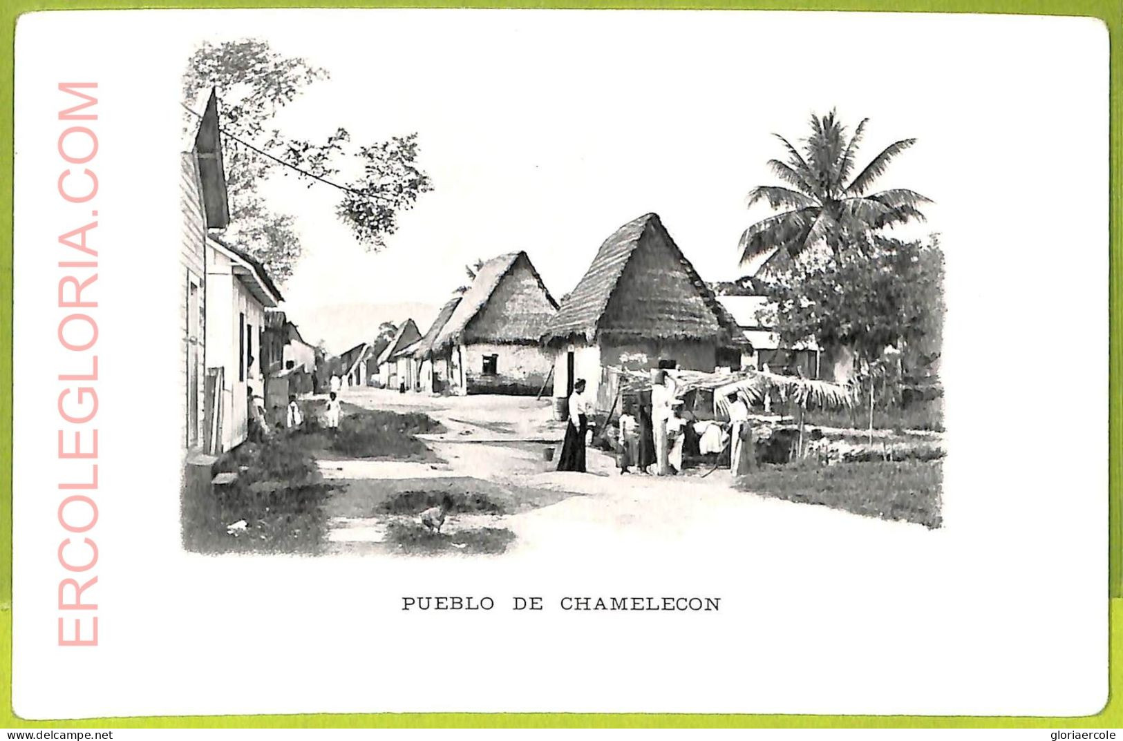 Af2540 - HONDURAS - VINTAGE POSTCARD - Pueblo De Chamelecon - Honduras