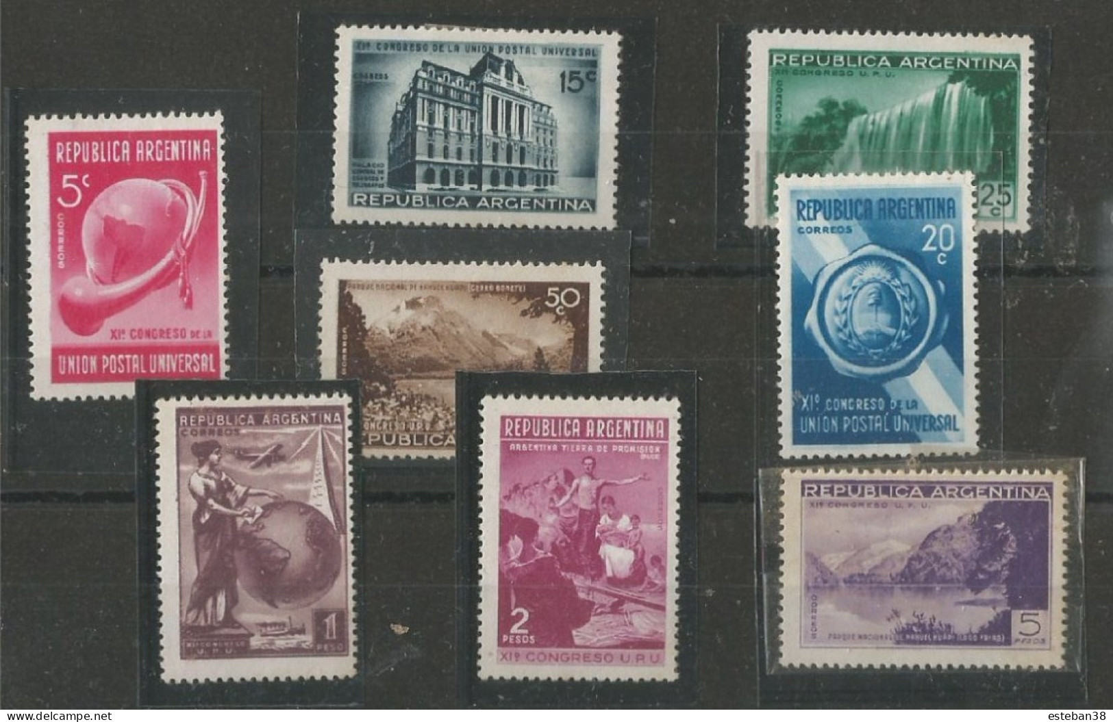 Congreso Postal Universal Huec Papel Tiz Fil Sol Red ++ - Unused Stamps