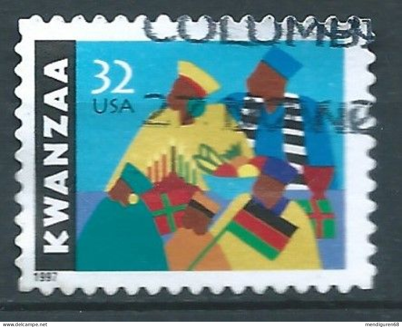 VEREINIGTE STAATEN ETATS UNIS USA 1997 KWANZAA  32C USED SC 3175 YT 2672 MI 2900 SG 3370 - Oblitérés