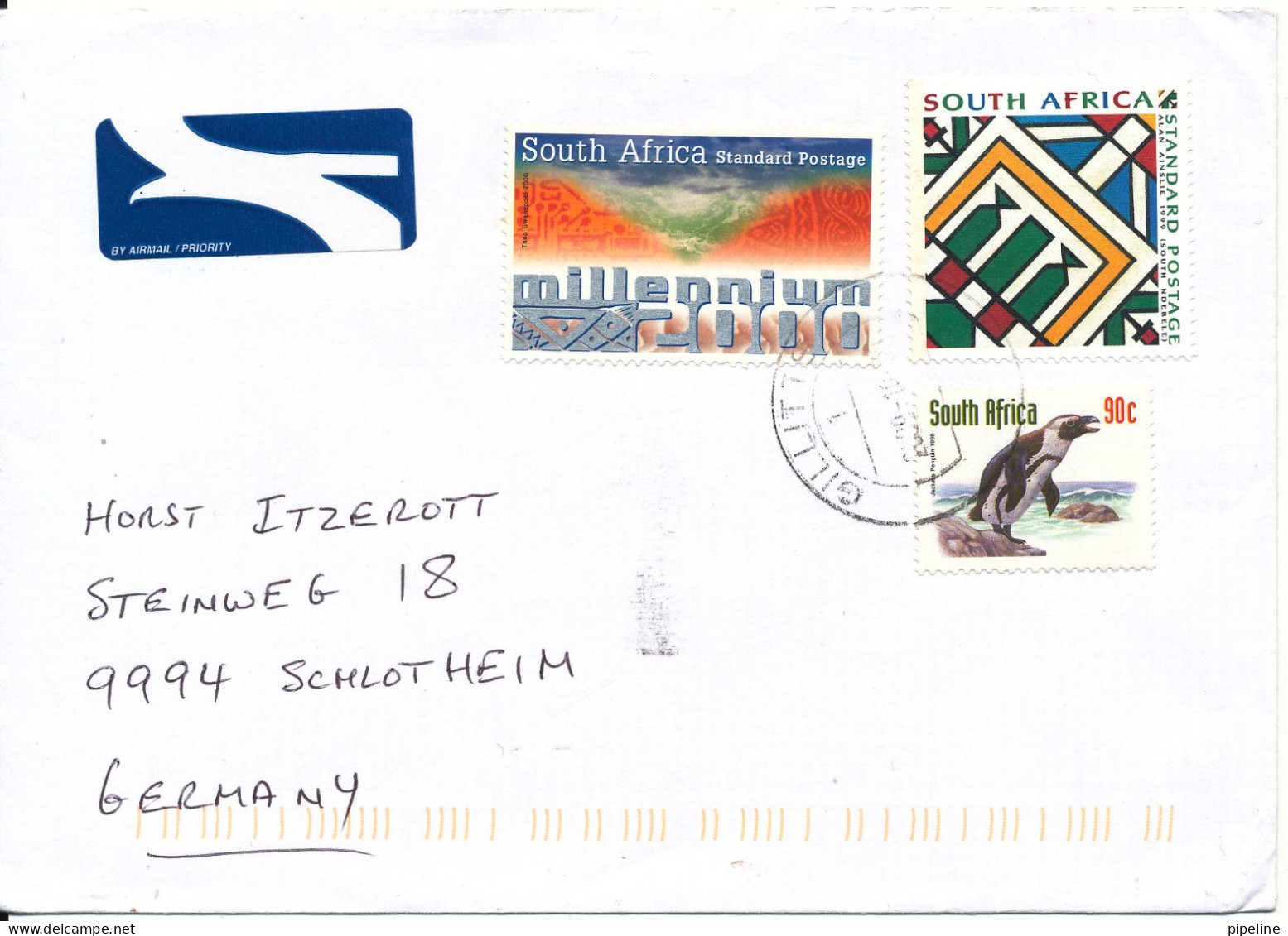 South Africa Cover Sent Air Mail To Germany 2009 Topic Stamps - Lettres & Documents
