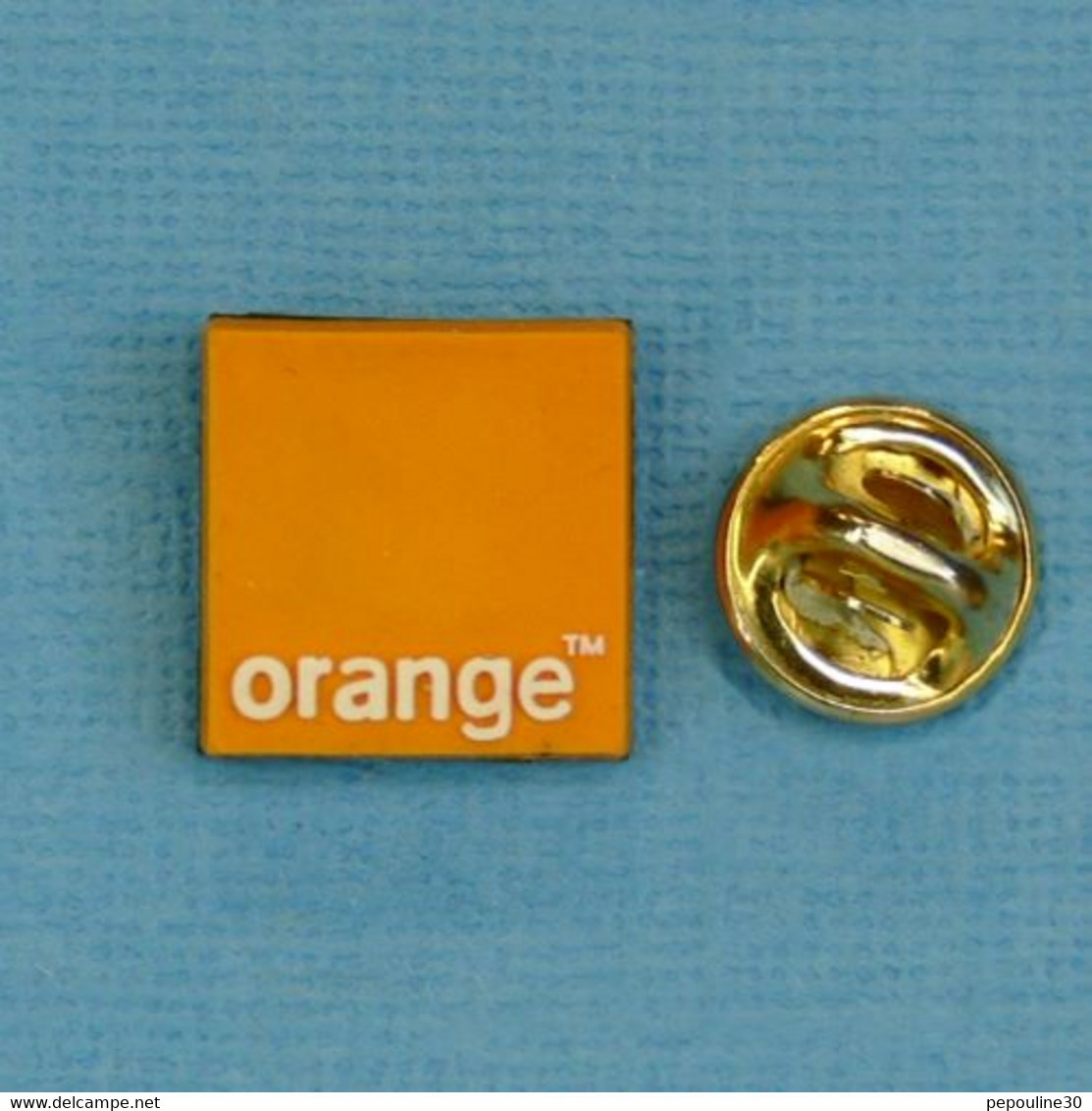 1 PIN'S //  ** ORANGE / SOCIÉTÉ FRANÇAISE DE TÉLÉCOMMUNICATIONS ** - France Telecom