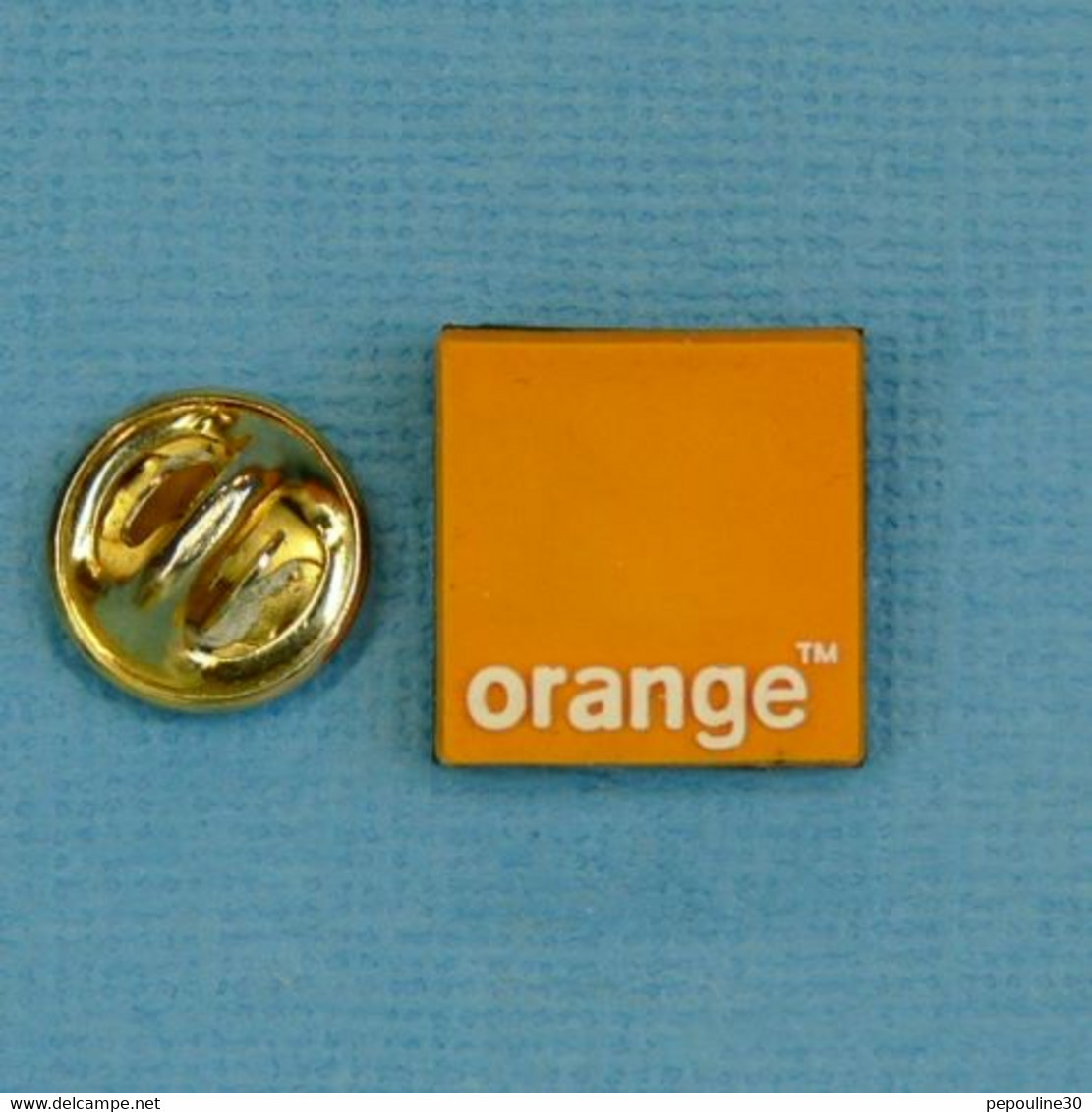 1 PIN'S //  ** ORANGE / SOCIÉTÉ FRANÇAISE DE TÉLÉCOMMUNICATIONS ** - France Télécom