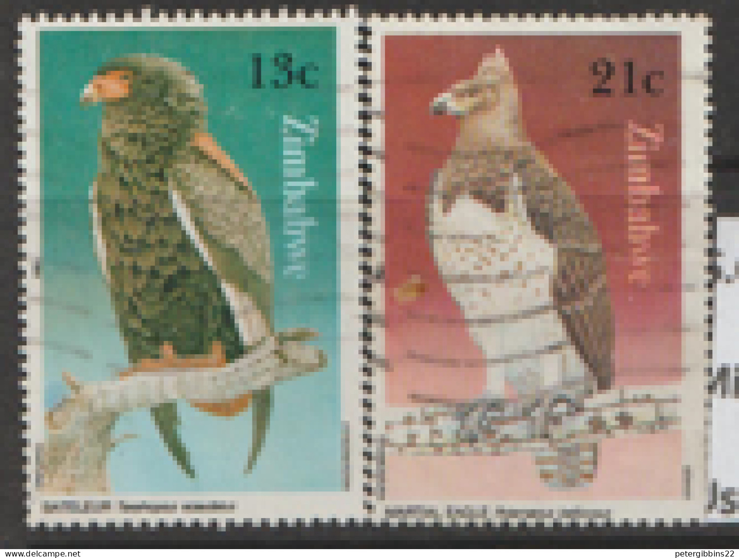 Zimbabwe  1984  SG 649,51  Raptors   Fine Used - Zimbabwe (1980-...)