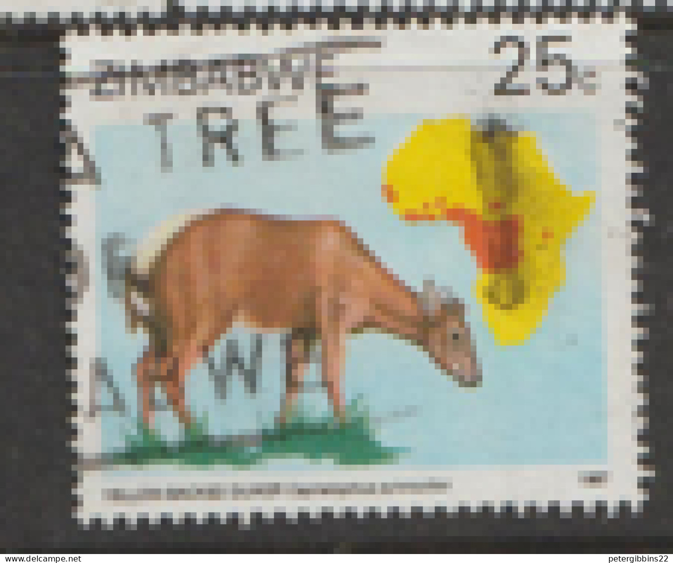 Zimbabwe  1987  SG 720  Duker  Fine Used - Zimbabwe (1980-...)