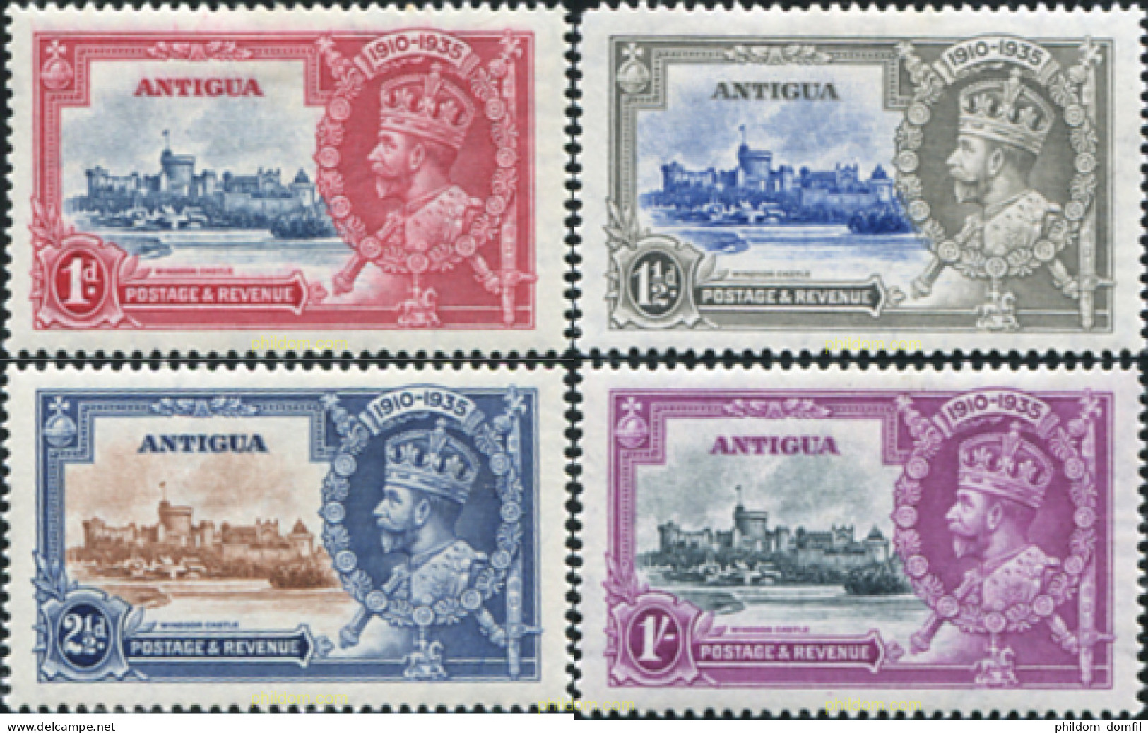 633008 HINGED ANTIGUA 1935 25 AÑOS DE LA SUBIDA AL TRONO DEL REY JORGE V - Other & Unclassified