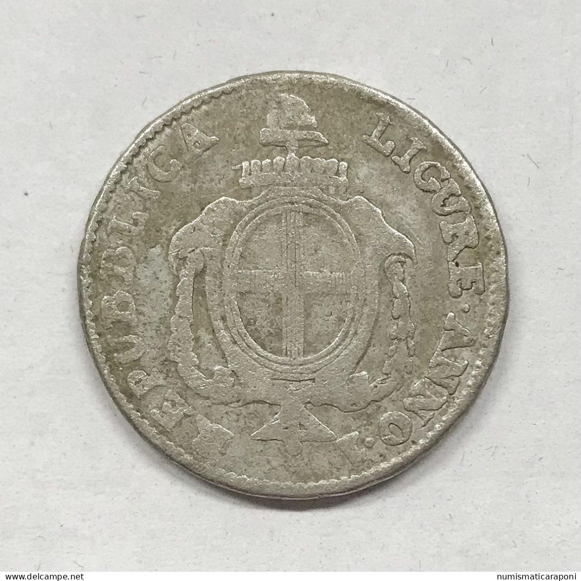 Italy ITALIA Genova Rep. Ligure 10 Soldi 1798 E.1312 - Genova