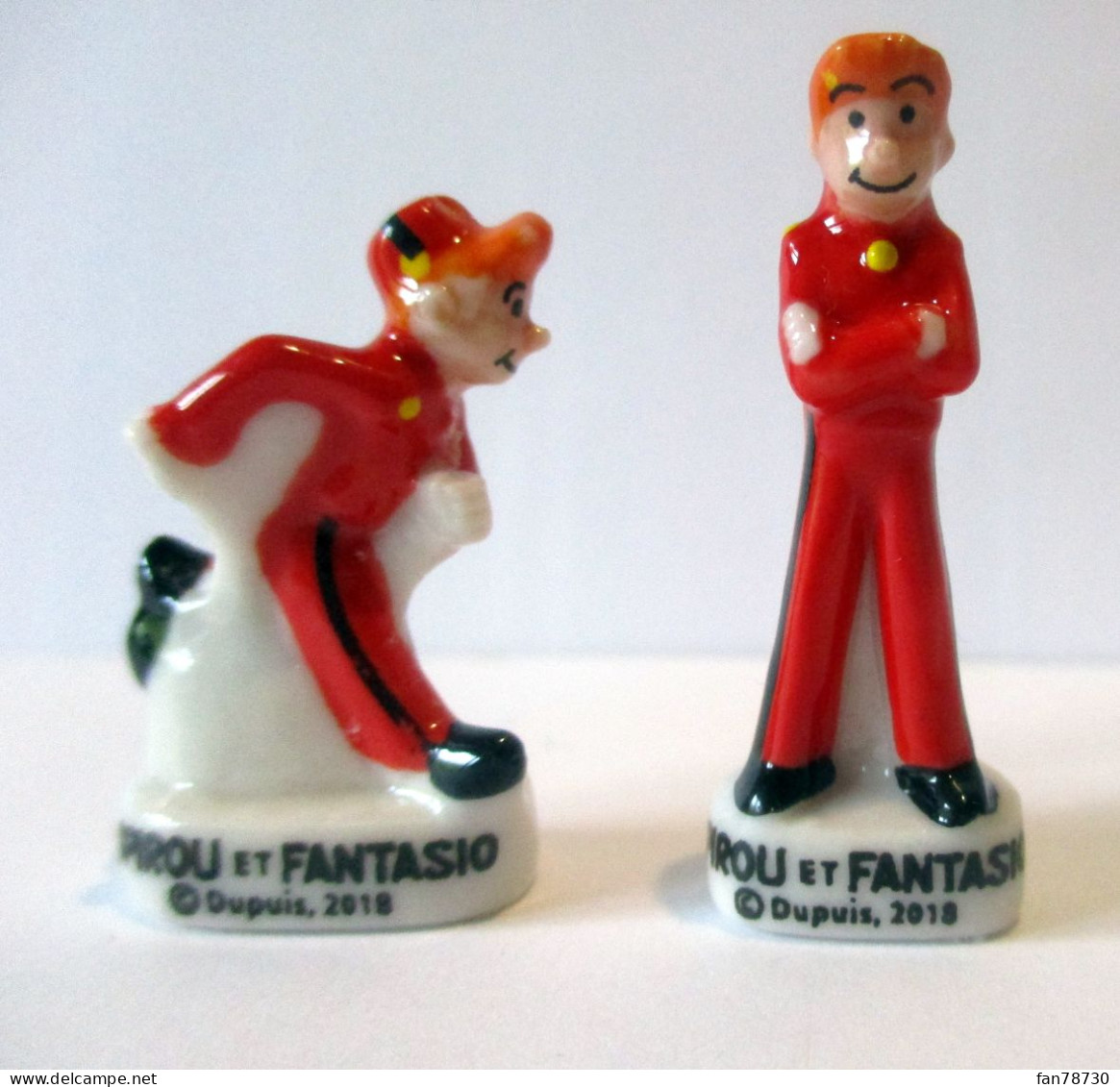 Fèves Brillantes  - Spirou Et Fantasio X 2 - Frais Du Site Déduits - BD