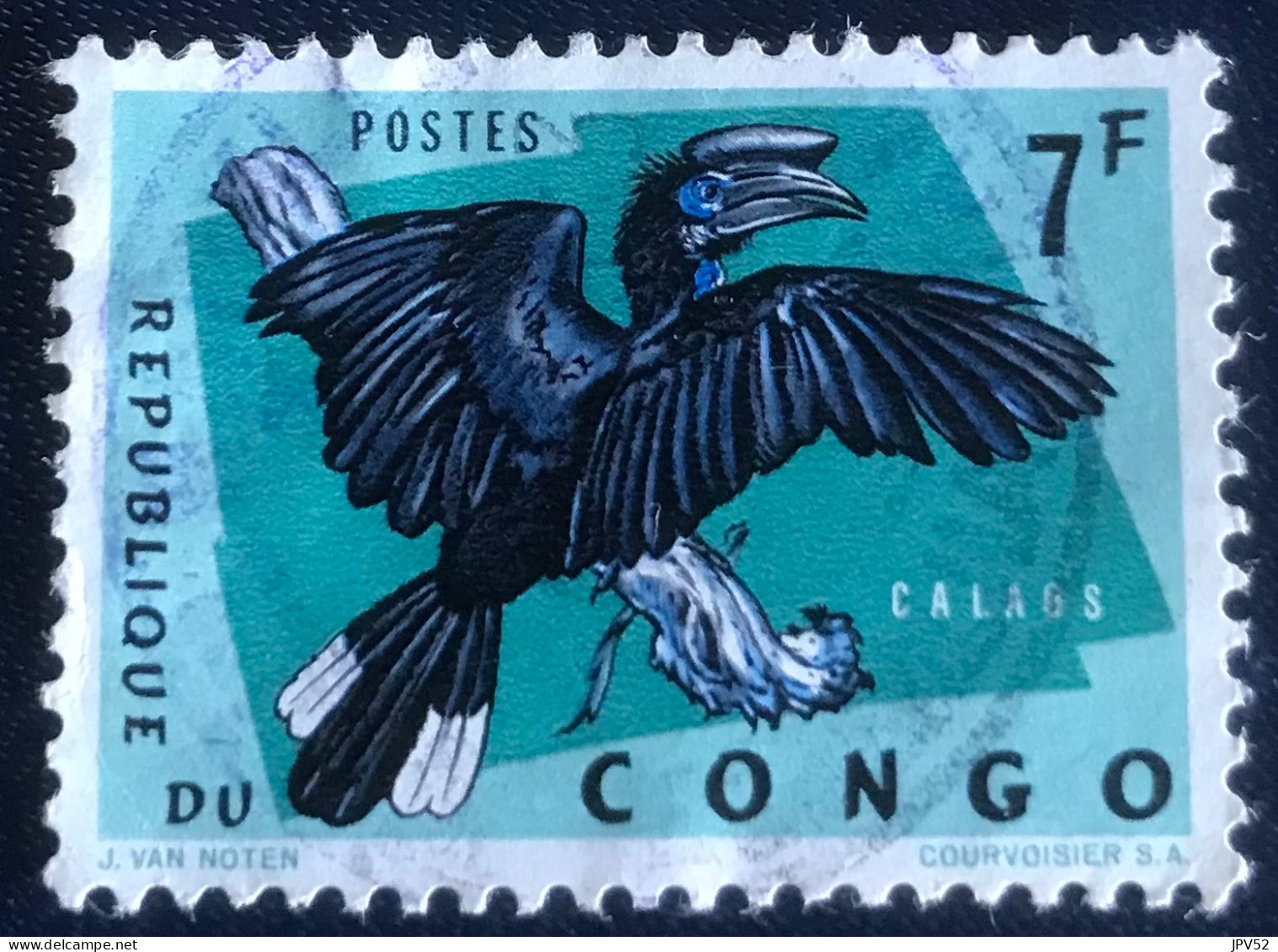 République Du Congo - C3/36 - 1963 - (°)used - Michel 116 - Beschermde Dieren - Usati