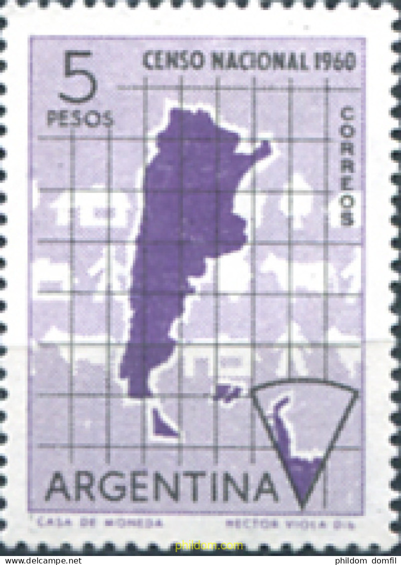 283205 MNH ARGENTINA 1960 CENSO NACIONAL - Ungebraucht