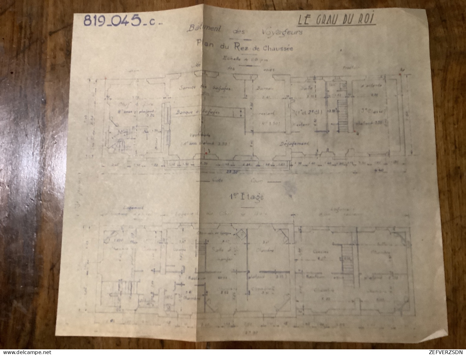 30 LE GRAU DU ROI GARE CHEMIN DE FER PLAN GARD - Altri Disegni