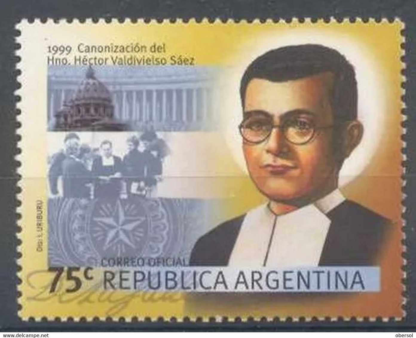 Argentina 1999 Hector Valdivielso Sáez Personalities MNH Stamp - Ongebruikt