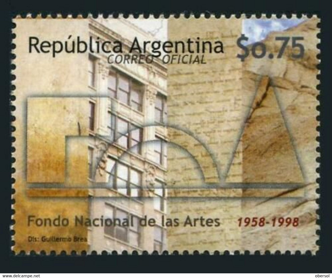Argentina 1999 National Arts Fund MNH Stamp - Neufs