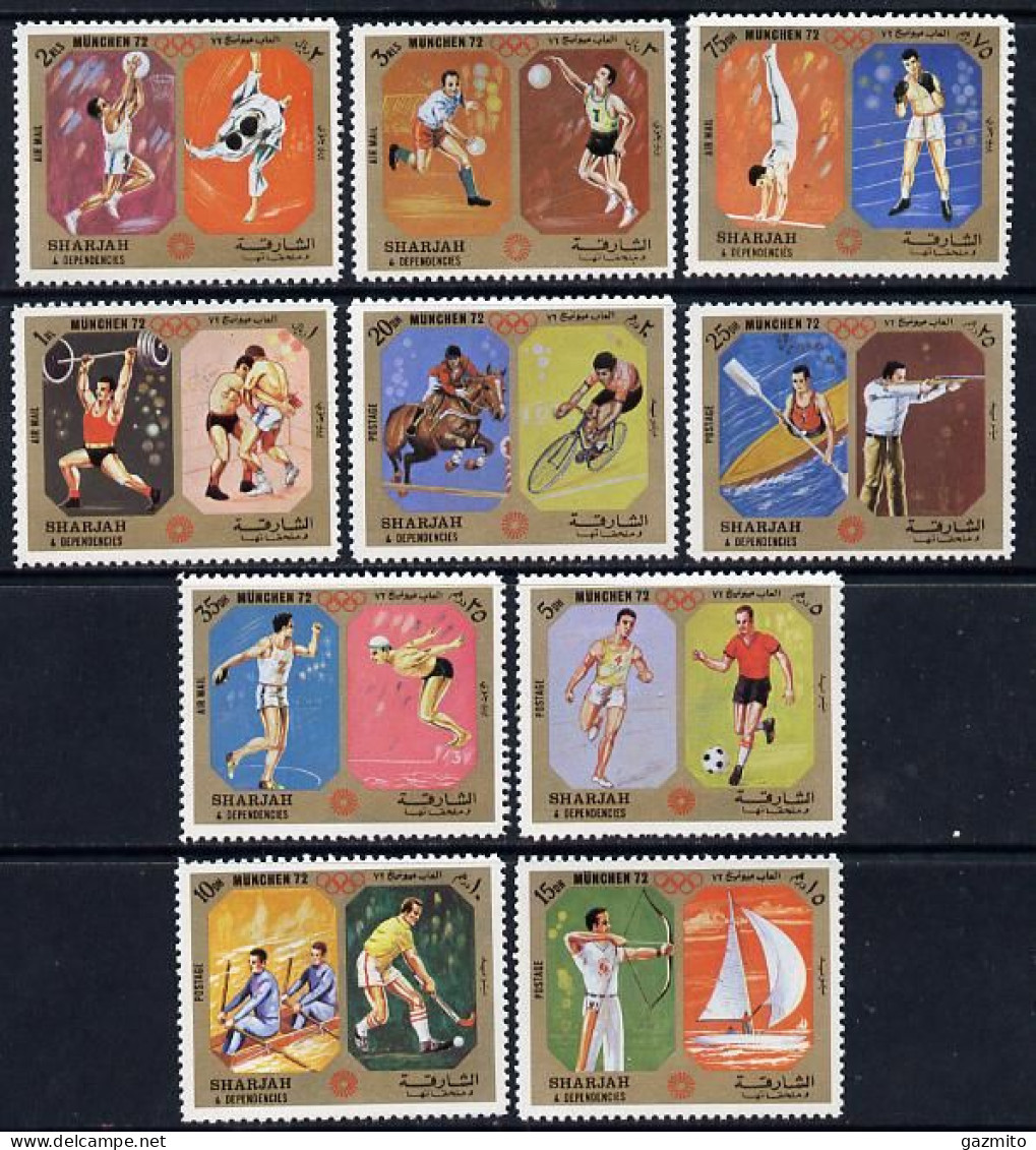 Sharjah 1972, Olympic Games In Munich, Grass Hockey, Archery, Cyclism, Basketball, Volleyball, 10 Val - Volley-Ball