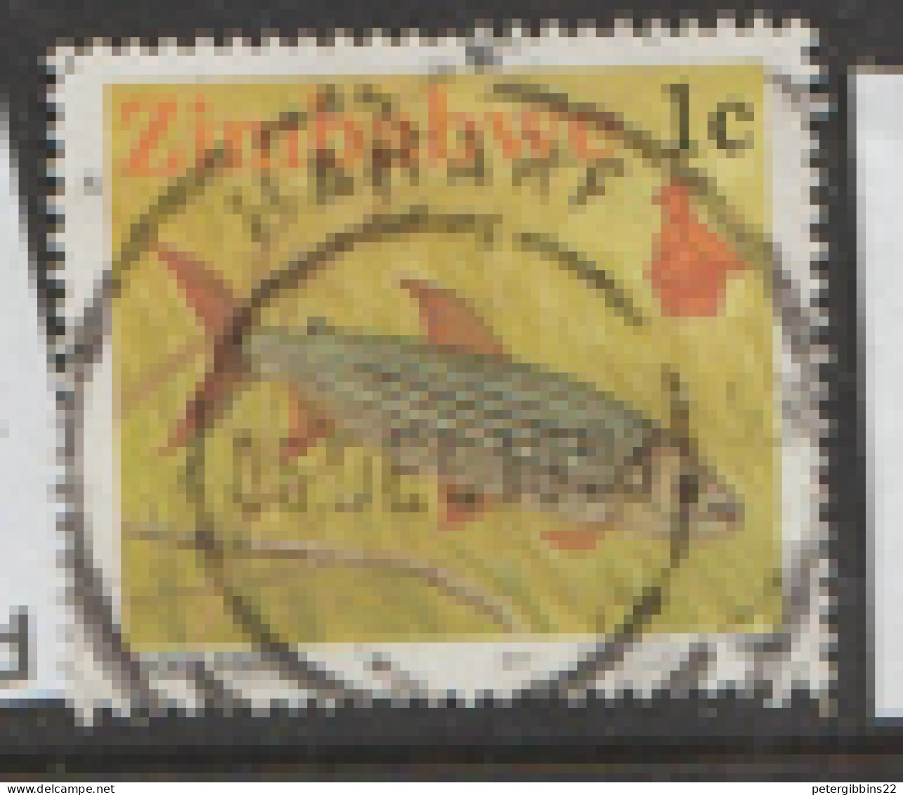 Zimbabwe  1990  SG  768  Tiger Fish    Fine Used - Zimbabwe (1980-...)