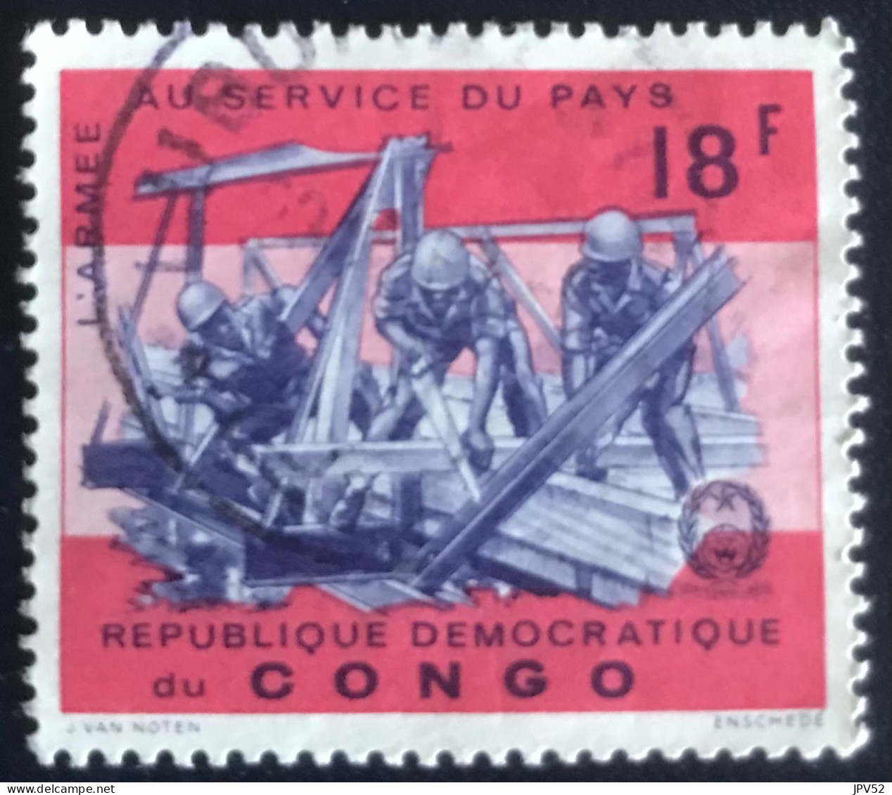 République Démocratique Du Congo - C3/36 - 1966 - (°)used - Michel 278 - Leger In Dienst Van Het Land - Oblitérés