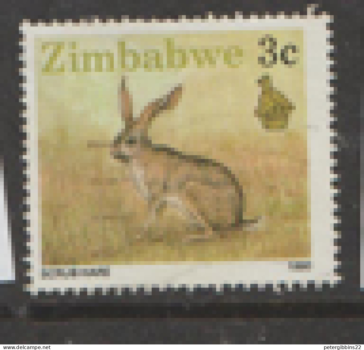 Zimbabwe  1990  SG  770 Scrub Hare    Fine Used - Zimbabwe (1980-...)