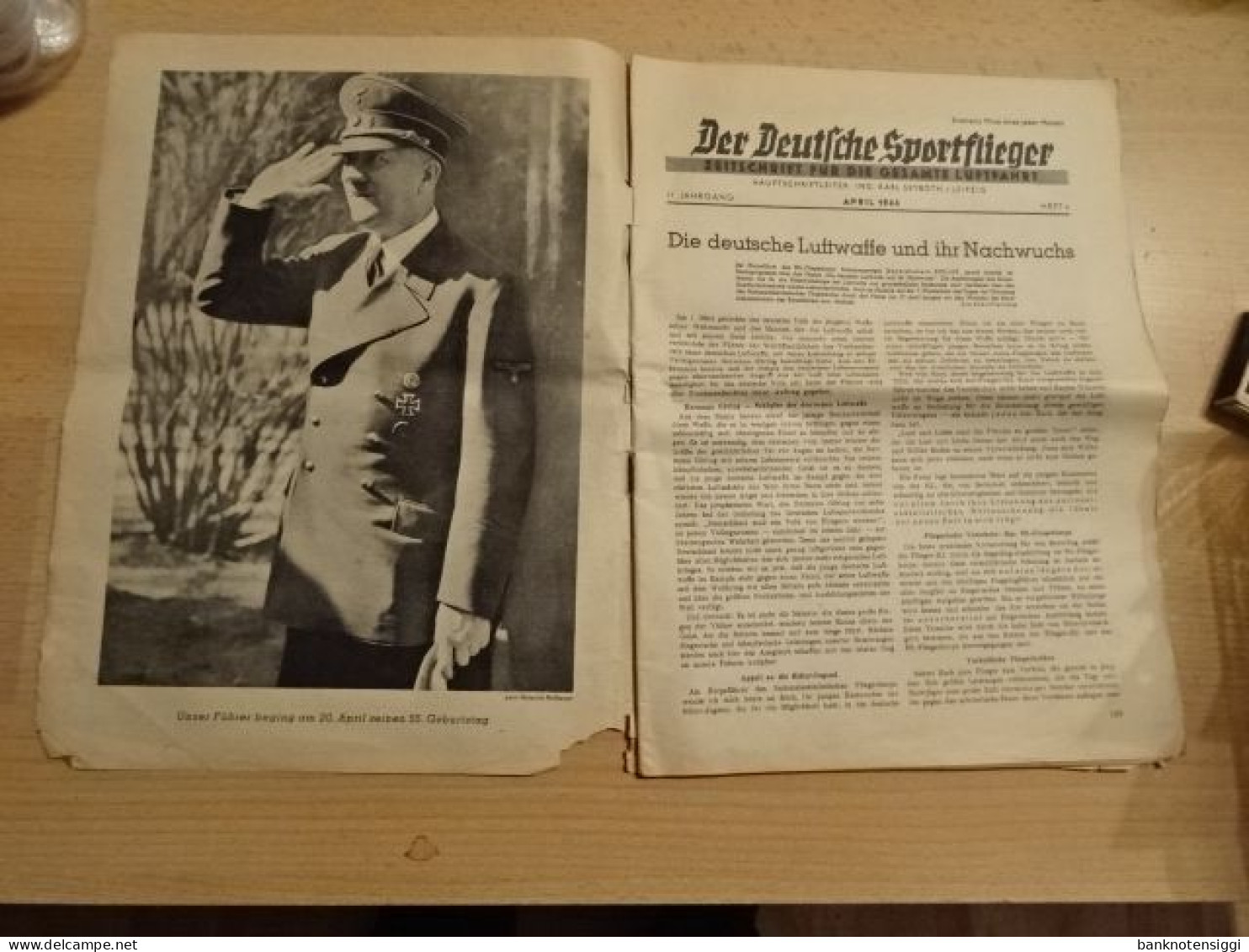 Der Deutsche Sportfieger. Heft Nr.4. April 1944 - German